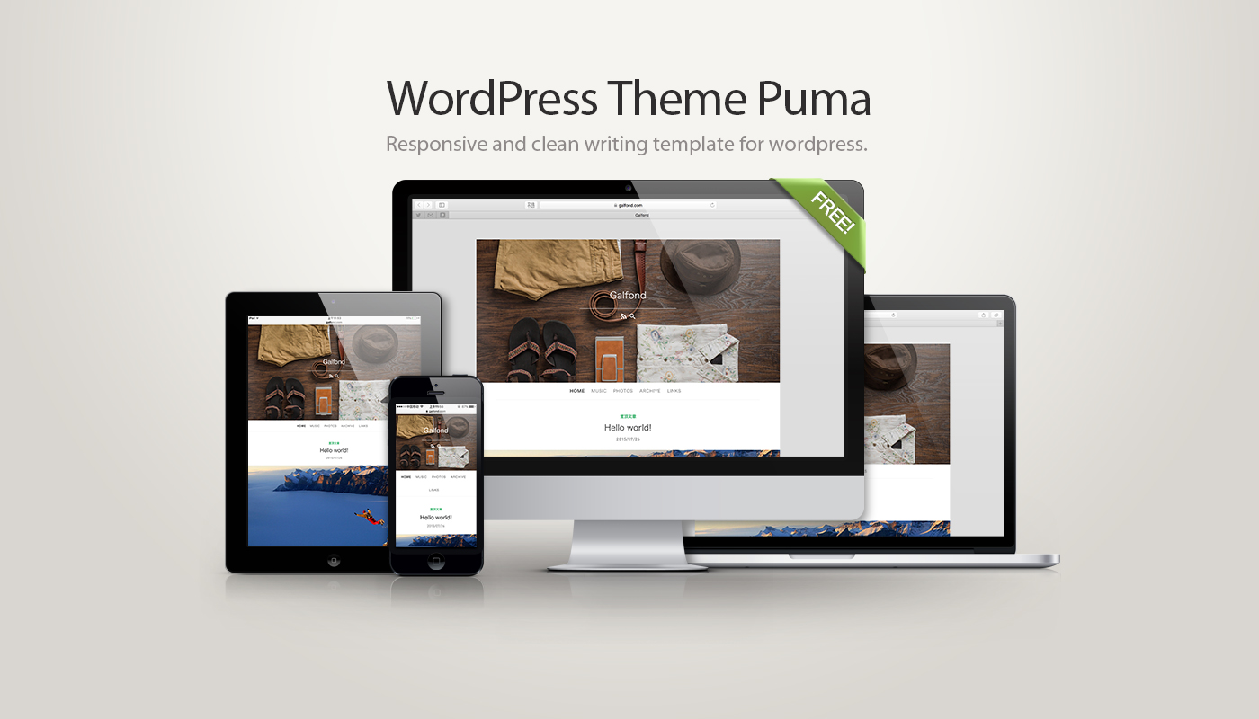 WordPress简洁的响应式博客主题 – Puma v3.0.3-主题传送门